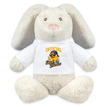 Amoureux officiel officiel du canard canard en caoutchouc - Lapin en peluche recyclé MiniFeet® Crème - blanc - Devant