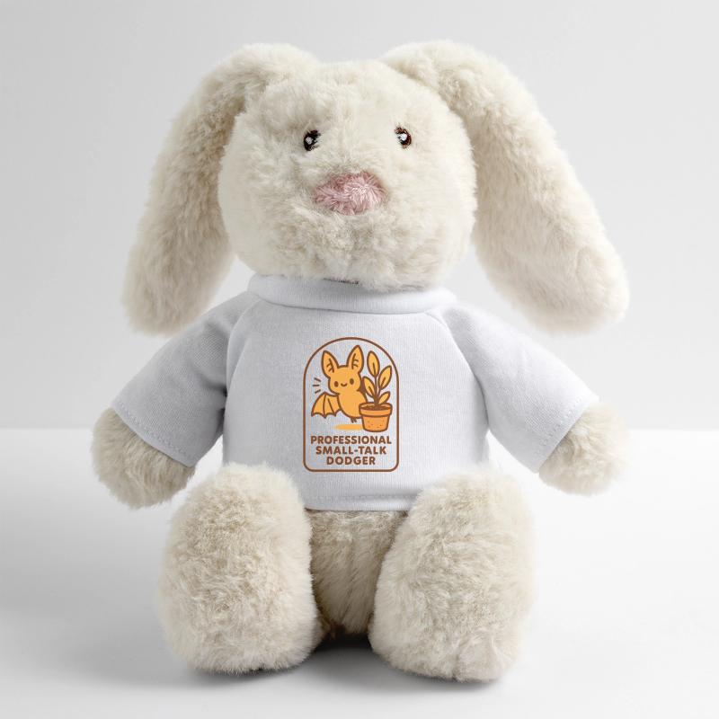 Small talk avoiders | Bat Humor MiniFeet® RecycelHase® Bunny Cream