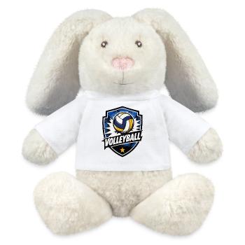 Volleyball Shield Dynamics - MiniFeet® RecycelHase® Bunny Cream - white - Front