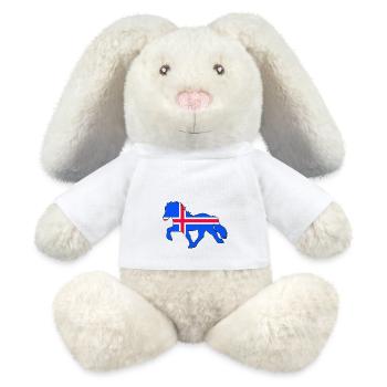 tölter flag iceland - MiniFeet® RecycelHase® Creme - Weiß - Vorne
