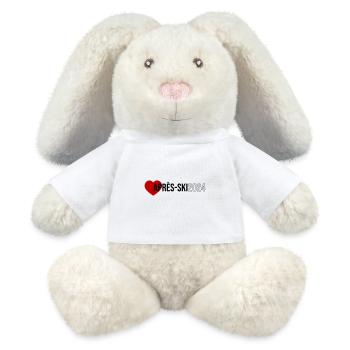 Après Ski 2024 Heart Holiday - MiniFeet® RecycelHase® Bunny Cream - white - Front