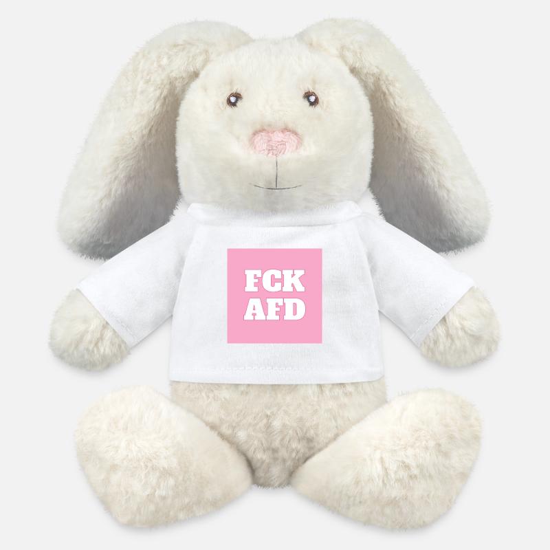 FCK AFD - MiniFeet® RecycelHase® Creme - Weiß