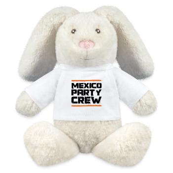 Mexico Party Crew - MiniFeet® RecycelHase® Bunny Cream - white - Front