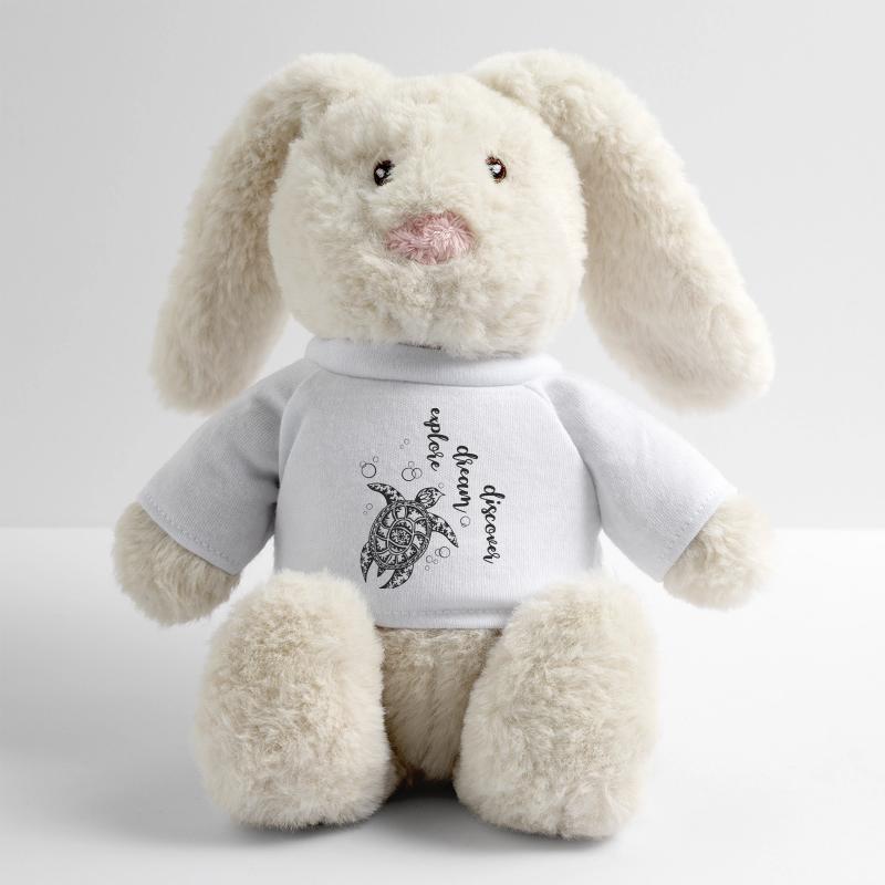 Explore Dream Discover - Turtle MiniFeet® RecycelHase® Creme