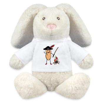 Erdnuss Pirat Freibeuter Lagerfeuer Kinder Säbel - MiniFeet® RecycelHase® Creme - Weiß - Vorne