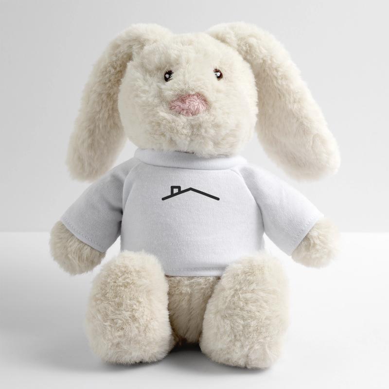 Toit de la maison Lapin en peluche recyclé MiniFeet® Crème