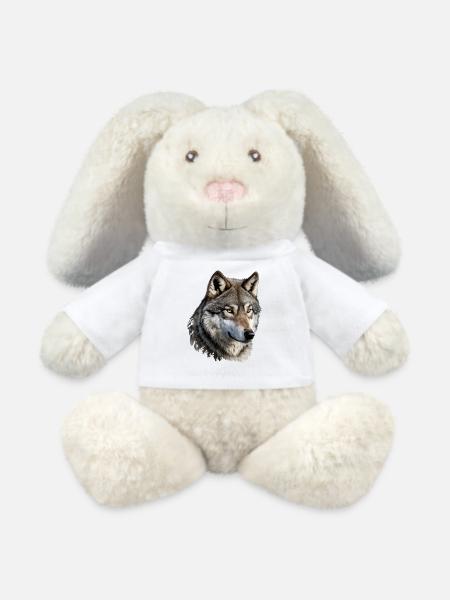 Der Wolf - MiniFeet® RecycelHase® Creme - Weiß