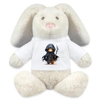 Süßer Geist Mit Schwert Fantasy Shirt - MiniFeet® RecycelHase® Creme - Weiß - Vorne