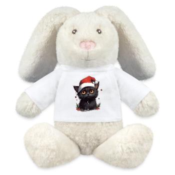 Mustache Wishes - MiniFeet® RecycelHase® Bunny Cream - white - Front