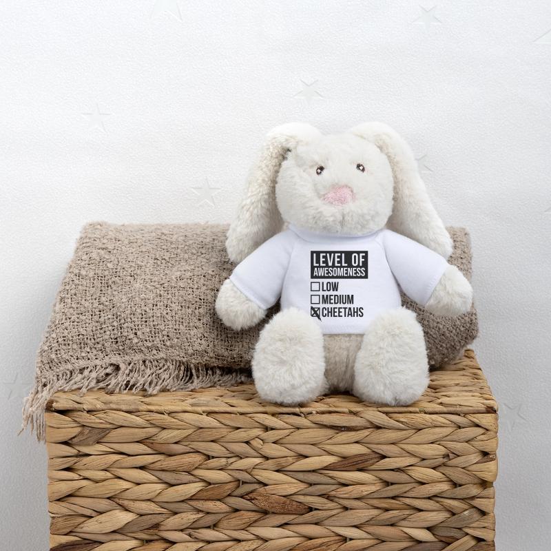 guépard Lapin en peluche recyclé MiniFeet® Crème