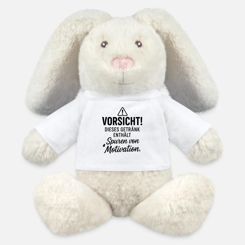 Prudence - Lapin en peluche recyclé MiniFeet® Crème - blanc