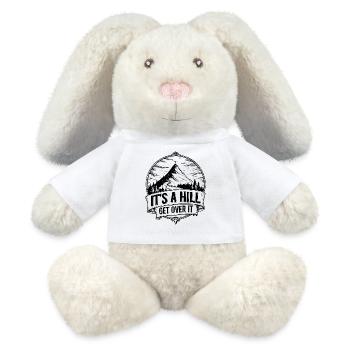 It’s a Hill Get Over It – Hiking Mountain - MiniFeet® RecycelHase® Bunny Cream - white - Front