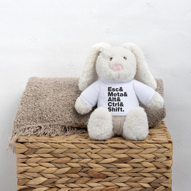 Esc & Meta & Alt & Strg & Shift MiniFeet® RecycelHase® Creme