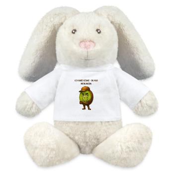 I have seeds - you only opinions - MiniFeet® RecycelHase® Bunny Cream - white - Front