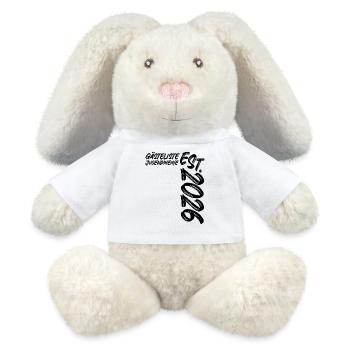 Jugendweihe Est. 2026 - Gästeliste - MiniFeet® RecycelHase® Creme - Weiß - Vorne