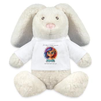 Colorful dreamer - MiniFeet® RecycelHase® Bunny Cream - white - Front