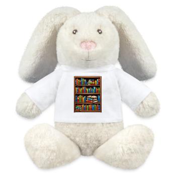 Bookcase Illustrato Library - MiniFeet® RecycelHase® Bunny Cream - white - Front