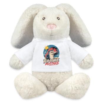 Rookie Mistake - Beach Shark - MiniFeet® RecycelHase® Bunny Cream - white - Front