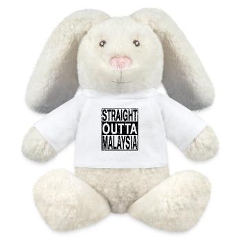 Malaisie Tout droit sorti de Malaisie - Lapin en peluche recyclé MiniFeet® Crème - blanc - Devant