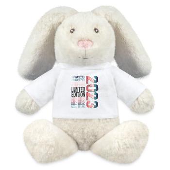 Limited Edition seit 2023 Geburtstag Vintage 2023 - MiniFeet® RecycelHase® Creme - Weiß - Vorne