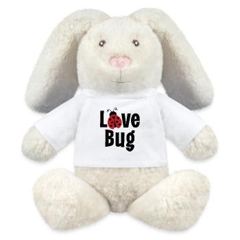 Bug d’amour - Lapin en peluche recyclé MiniFeet® Crème - blanc - Devant