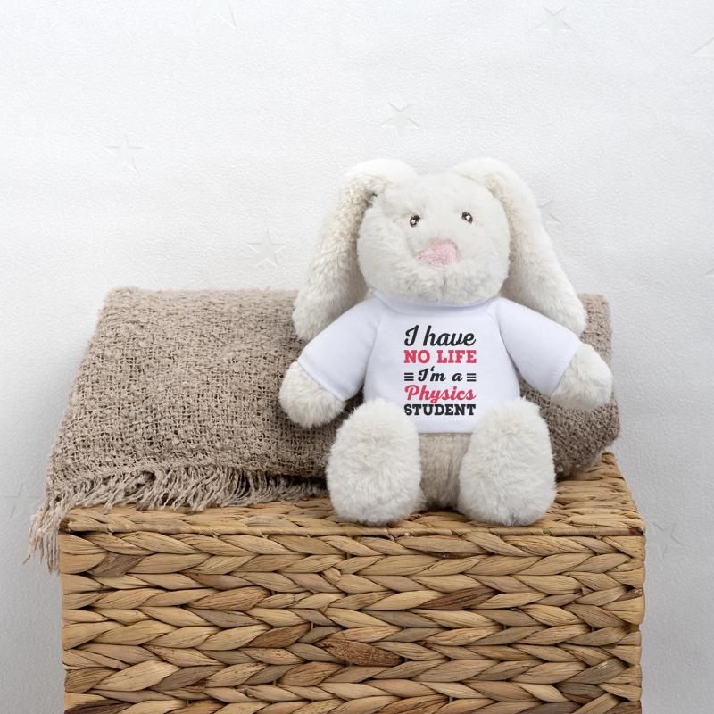 Physique Lapin en peluche recyclé MiniFeet® Crème
