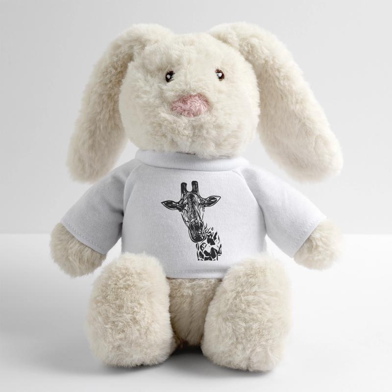 Vintage Vector Giraffe MiniFeet® RecycelHase® Bunny Cream