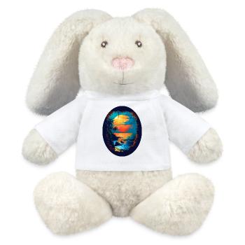 Flair des Caraïbes - Lapin en peluche recyclé MiniFeet® Crème - blanc - Devant