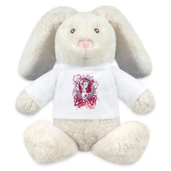 Dia de los Muertos - MiniFeet® RecycelHase® Creme - Weiß - Vorne