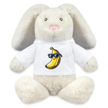 Cool Banana Fruit Lunettes de soleil d’été Fruity - Lapin en peluche recyclé MiniFeet® Crème - blanc - Devant