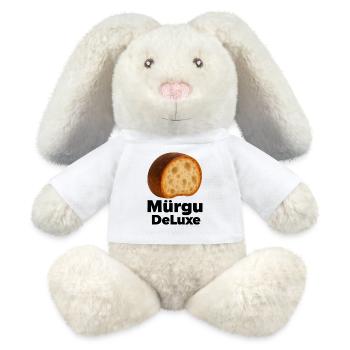 Mürgu Deluxe – Dialecte bernois Desing - - Lapin en peluche recyclé MiniFeet® Crème - blanc - Devant
