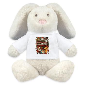 Weihnachts Wahnsinns Wunderland - MiniFeet® RecycelHase® Creme - Weiß - Vorne