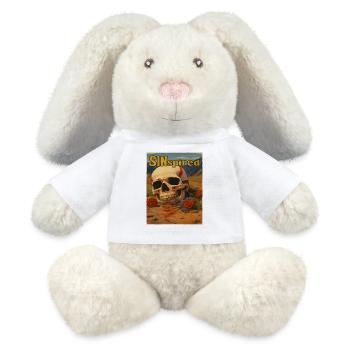 Inspiriert von Sünden, Totenkopf in der Wüste - MiniFeet® RecycelHase® Creme - Weiß - Vorne