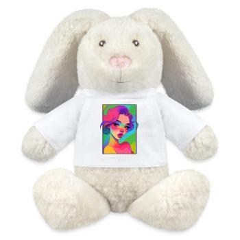 Glam Girl Portrait - MiniFeet® RecycelHase® Bunny Cream - white - Front