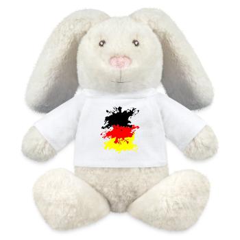 Germany Splash - MiniFeet® RecycelHase® Bunny Cream - white - Front