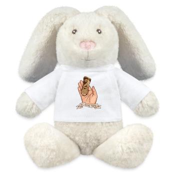 Meilleurs amis pour la vie - Lapin en peluche recyclé MiniFeet® Crème - blanc - Devant