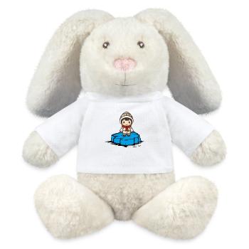 Eskimo Girl Floe - MiniFeet® RecycelHase® Bunny Cream - white - Front