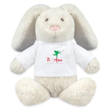 Ti amo takin - Lapin en peluche recyclé MiniFeet® Crème - blanc - Devant