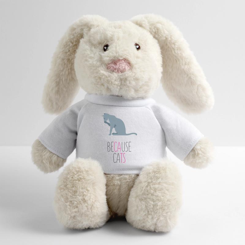 Parce que les chats Lapin en peluche recyclé MiniFeet® Crème