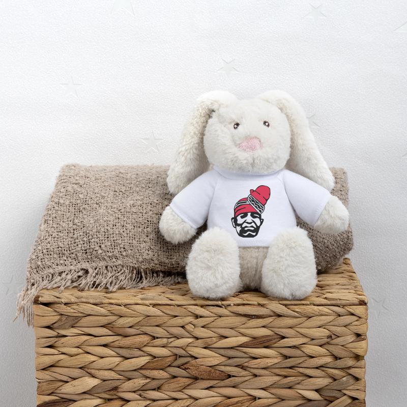 Alifuru Face Lapin en peluche recyclé MiniFeet® Crème