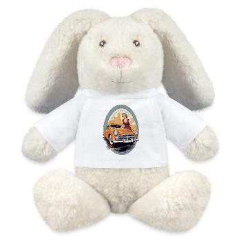 Classic Cars 1950 - MiniFeet® RecycelHase® Creme - Weiß - Vorne