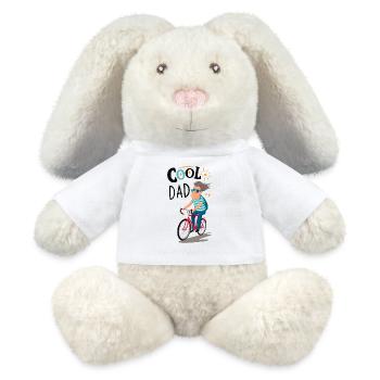 Cool Dad Cycling - MiniFeet® RecycelHase® Bunny Cream - white - Front