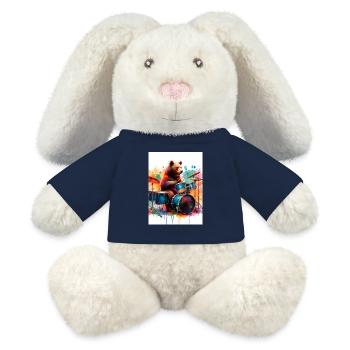 Bear in Concert - MiniFeet® RecycelHase® Bunny Cream - french navy - Front
