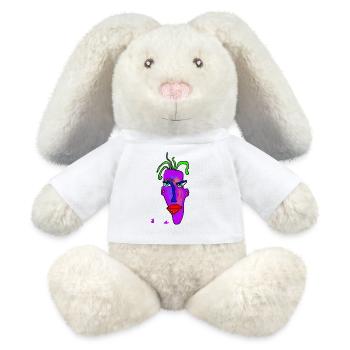 Neon Portrait Color Explosion - MiniFeet® RecycelHase® Bunny Cream - white - Front