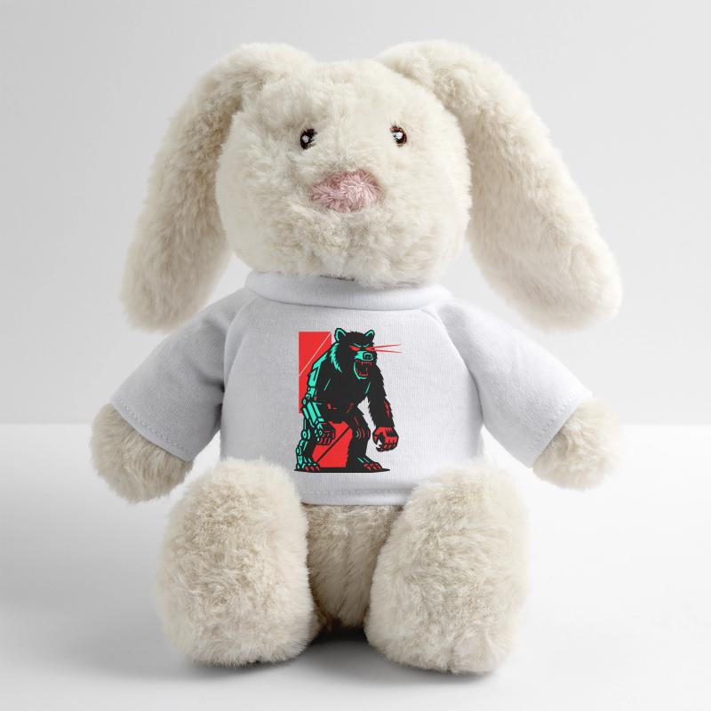 Mecha Techno Bear MiniFeet® RecycelHase® Bunny Cream
