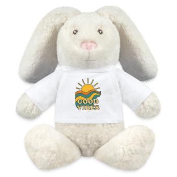 Hedge Hugs – Retro Nature Charm - MiniFeet® RecycelHase® Creme - Weiß - Vorne