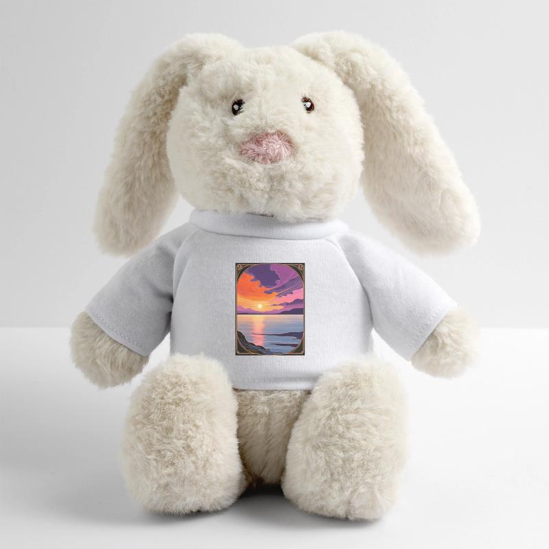 Bewitching Coastal Sunset MiniFeet® RecycelHase® Bunny Cream