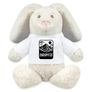 Zugspitze Berg Allemagne - Lapin en peluche recyclé MiniFeet® Crème - blanc - Devant