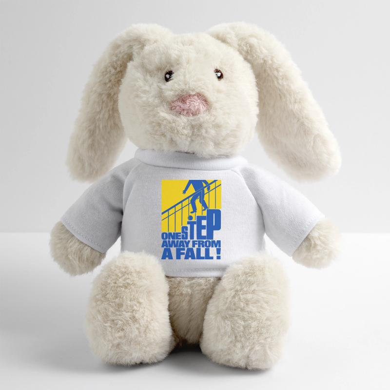 One Step Away from a Fall Lapin en peluche recyclé MiniFeet® Crème