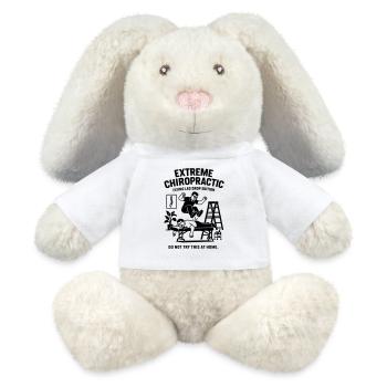 Chiropraticien Physio Traitement de la colonne vertébrale - Lapin en peluche recyclé MiniFeet® Crème - blanc - Devant